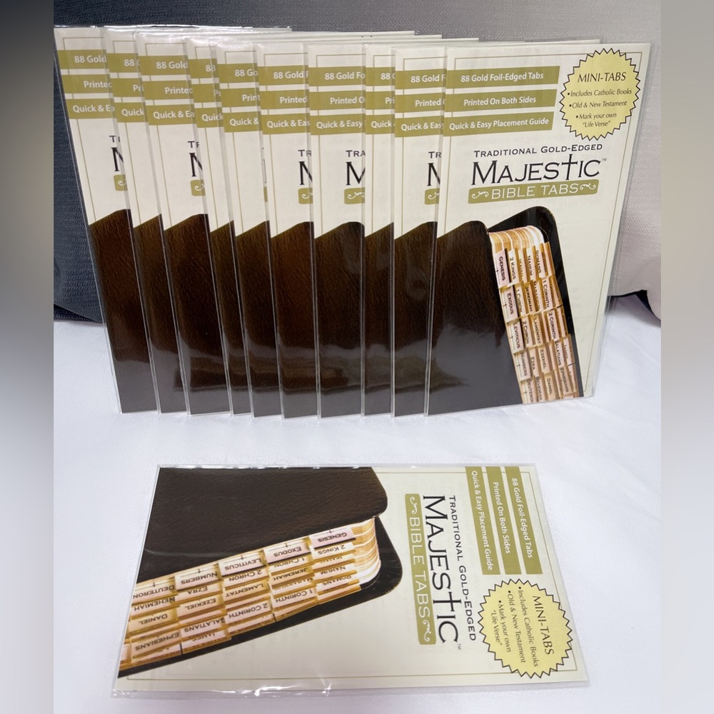 Magestic tradicional Gold-Edged bible Tabs 2 FOR 8$